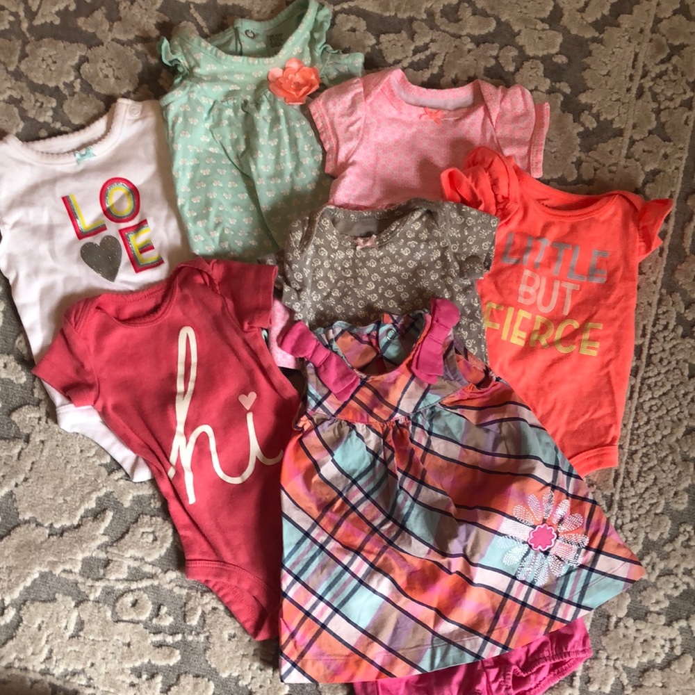 Newborn Girl Lot of onesies and dress outfits